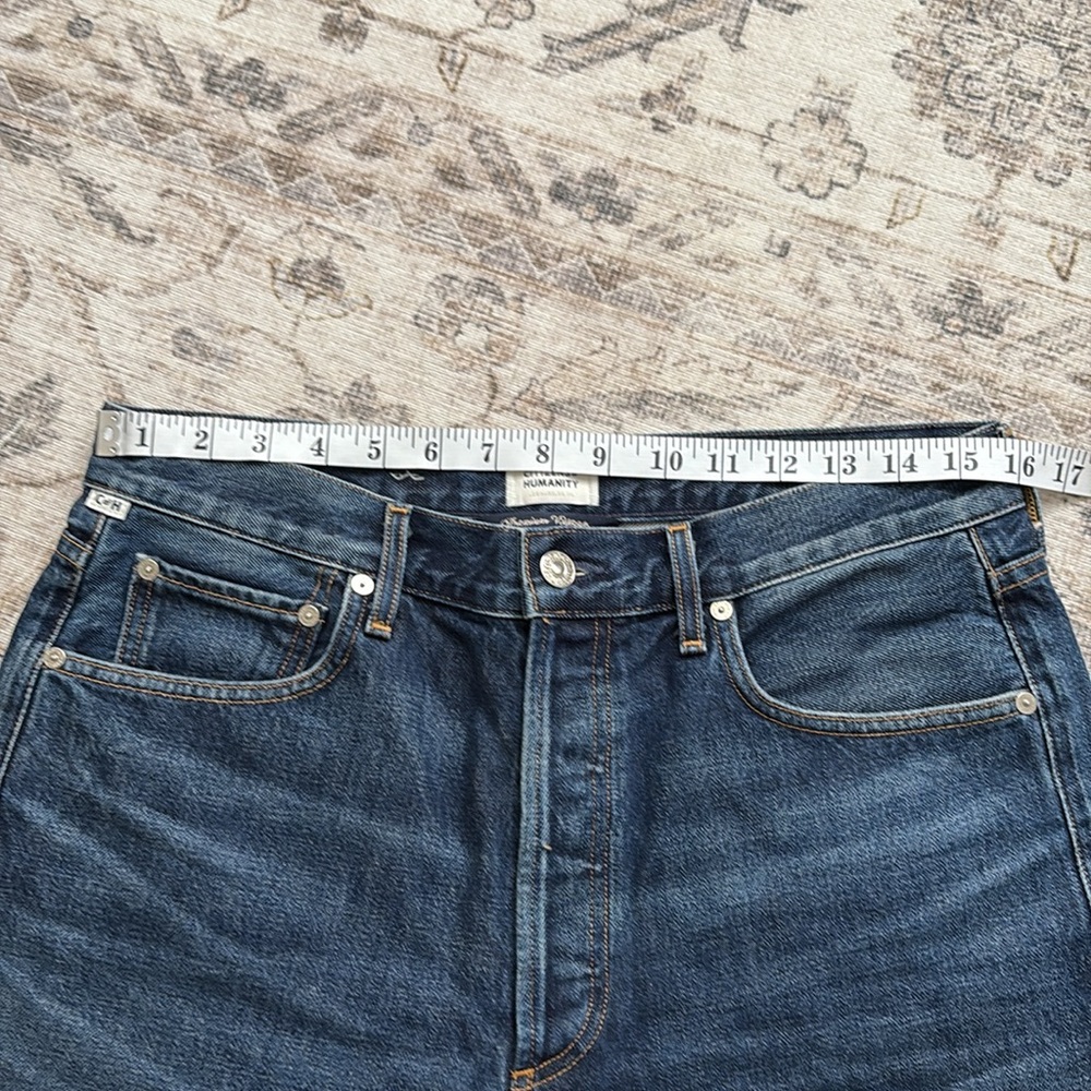 Citizens Of Humanity Camilla Long Loose 7” Denim Jean Shorts - Picture 9 of 11